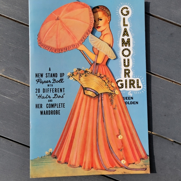 Glamour Girl Paper Doll Book by Queen Holden (Uncut) ~ Vintage Fashion Look ~ - Picture 2 of 16